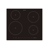 Four Burner Dual Bridge Induction Cooktop With Touch Controls