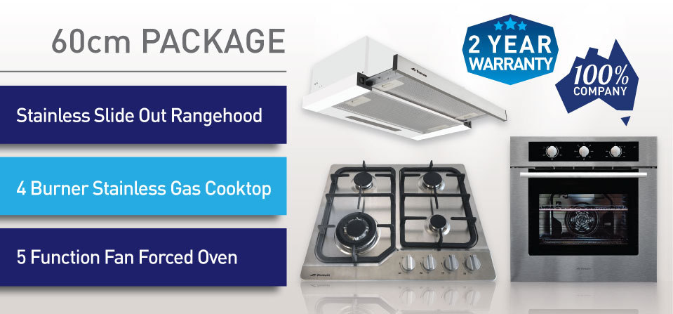 New Kitchen Appliance Package Oven Cooktop Rangehood Ebay