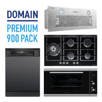 Premium 90cm Kitchen Pack! Cooktop, Oven, Rangehood, Dishwasher