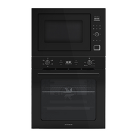 Premium Black 60cm Built In Oven & Microwave Combo