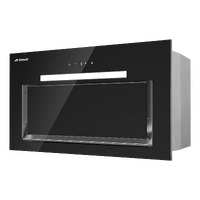 Premium Powerful Black Glass Under Mount Rangehood - 520mm